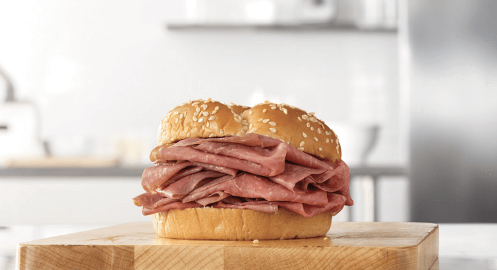 Arby's classic roast beef sandwich